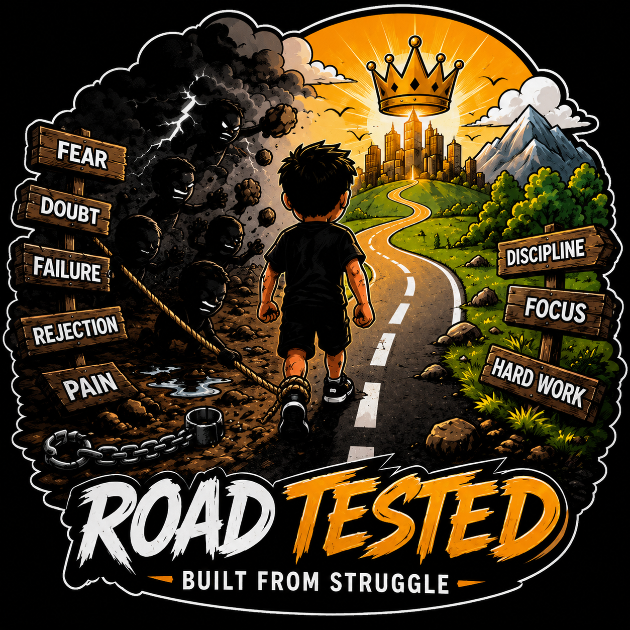 Built From Struggle – Design 14 T-Shirt