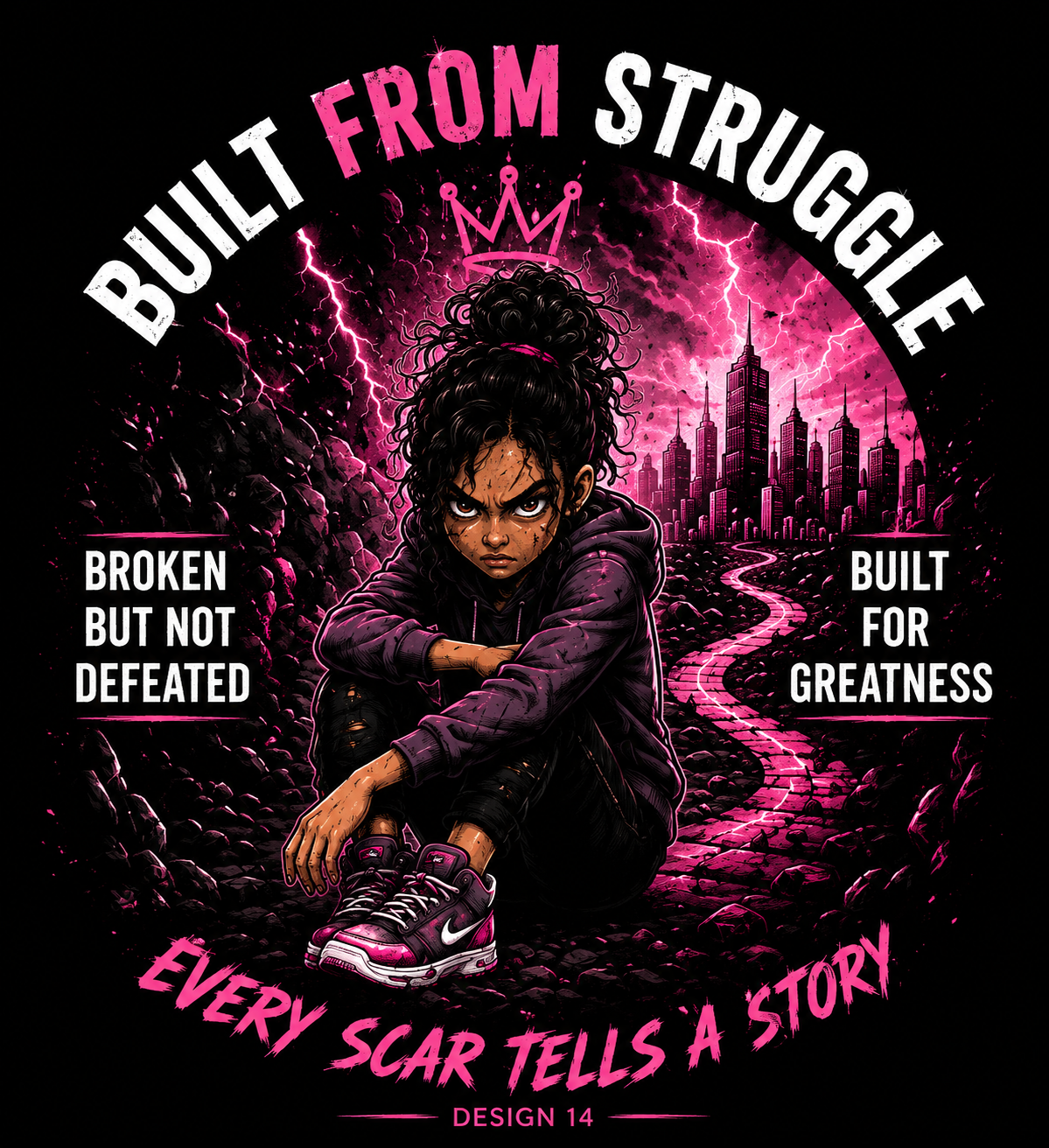 Built From Struggle – Design 14 T-Shirt