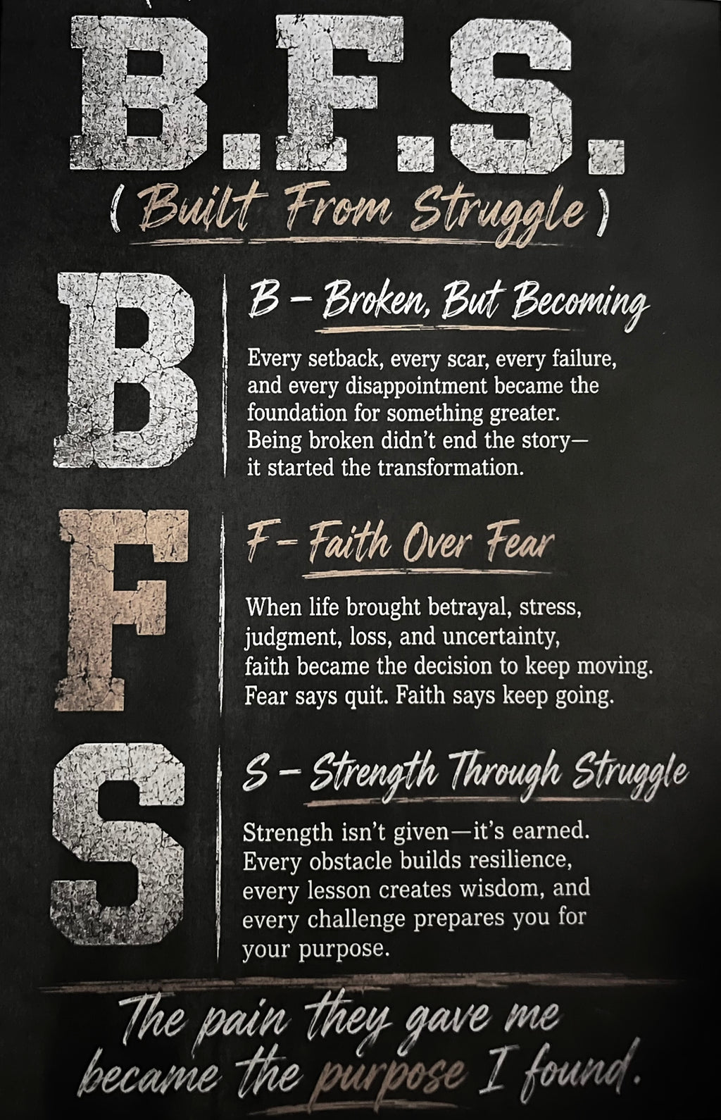 Built From Struggle – Design 14 T-Shirt