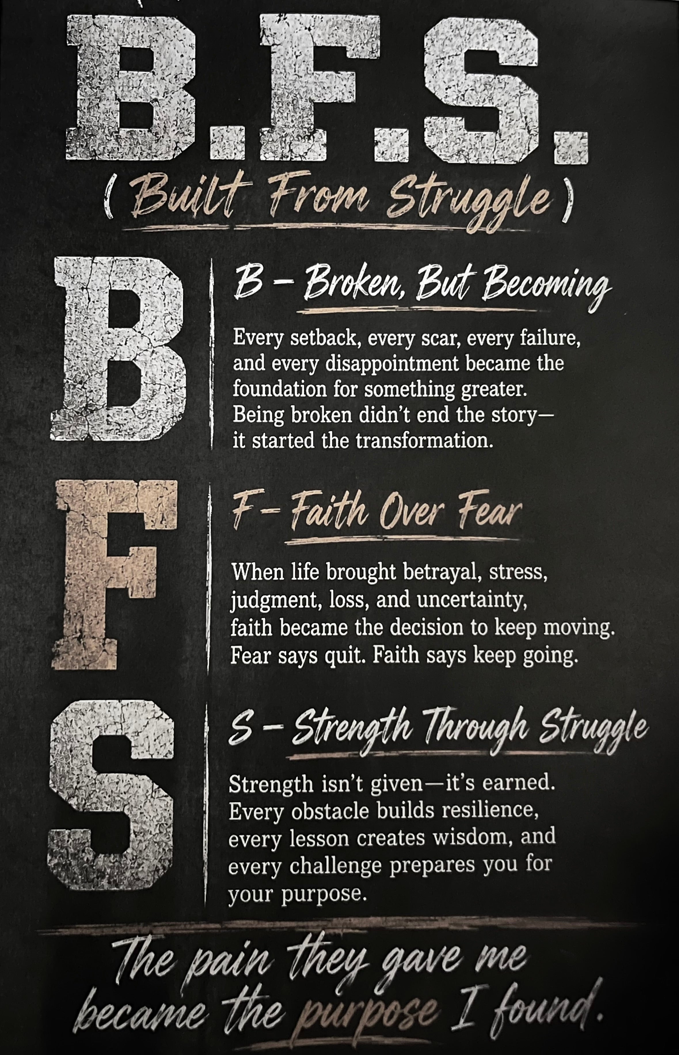 Built From Struggle – Every Scar Tells a Story Hoodie