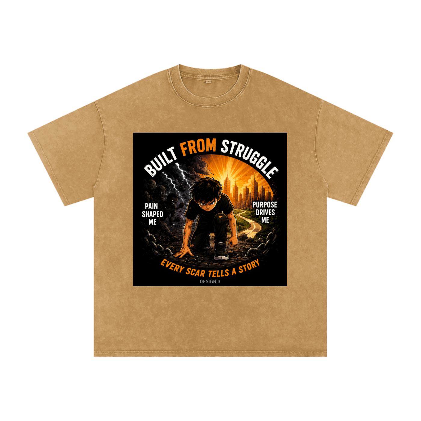 Snow Washed Oversized Cotton T-Shirt