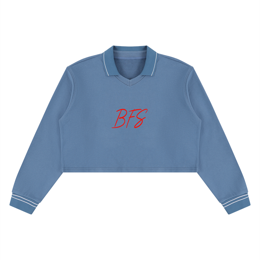 Women’s Crop Collared Sweatshirt