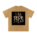 Snow Washed Oversized Cotton T-Shirt