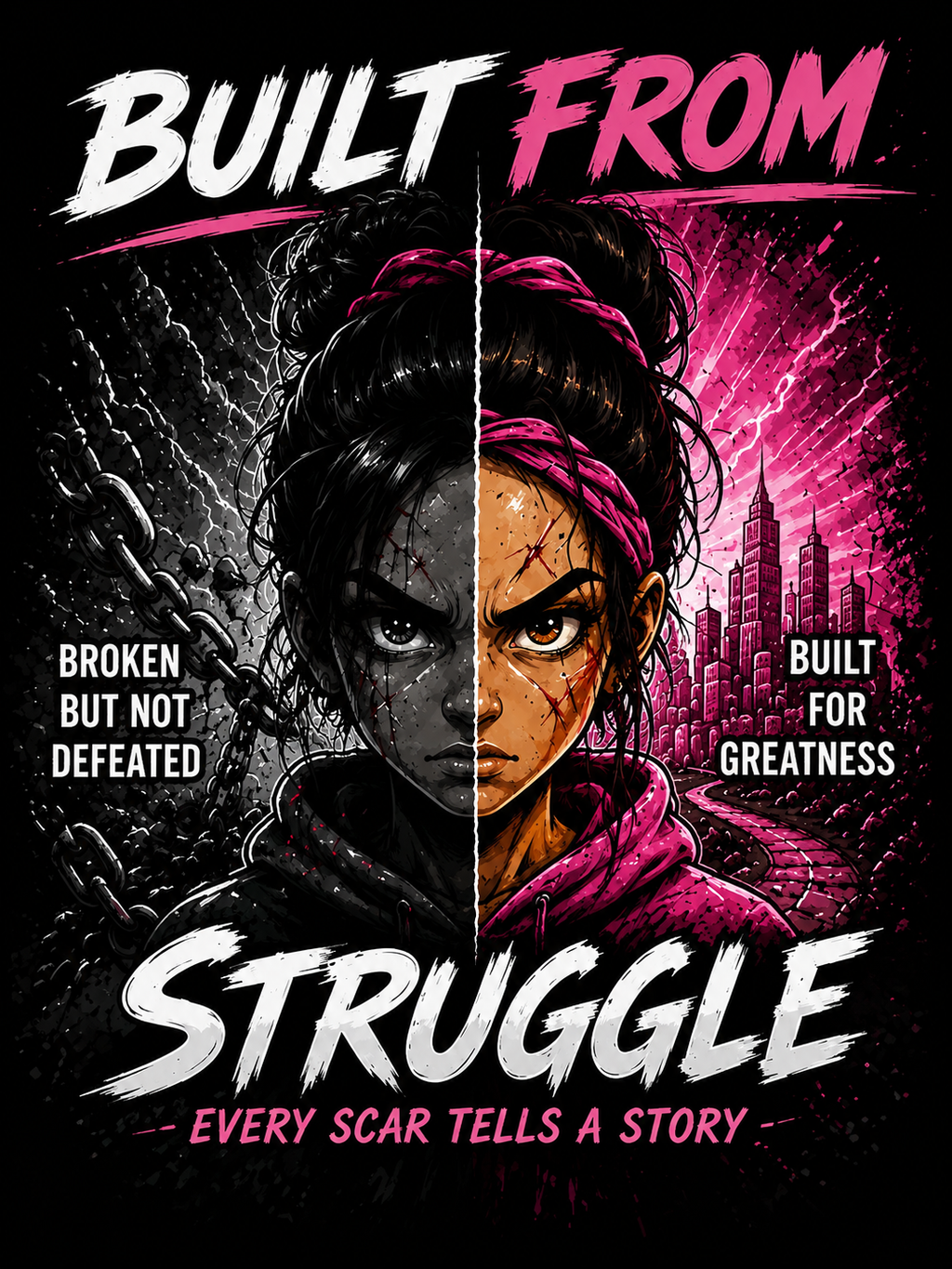 Built From Struggle – Design 14 T-Shirt