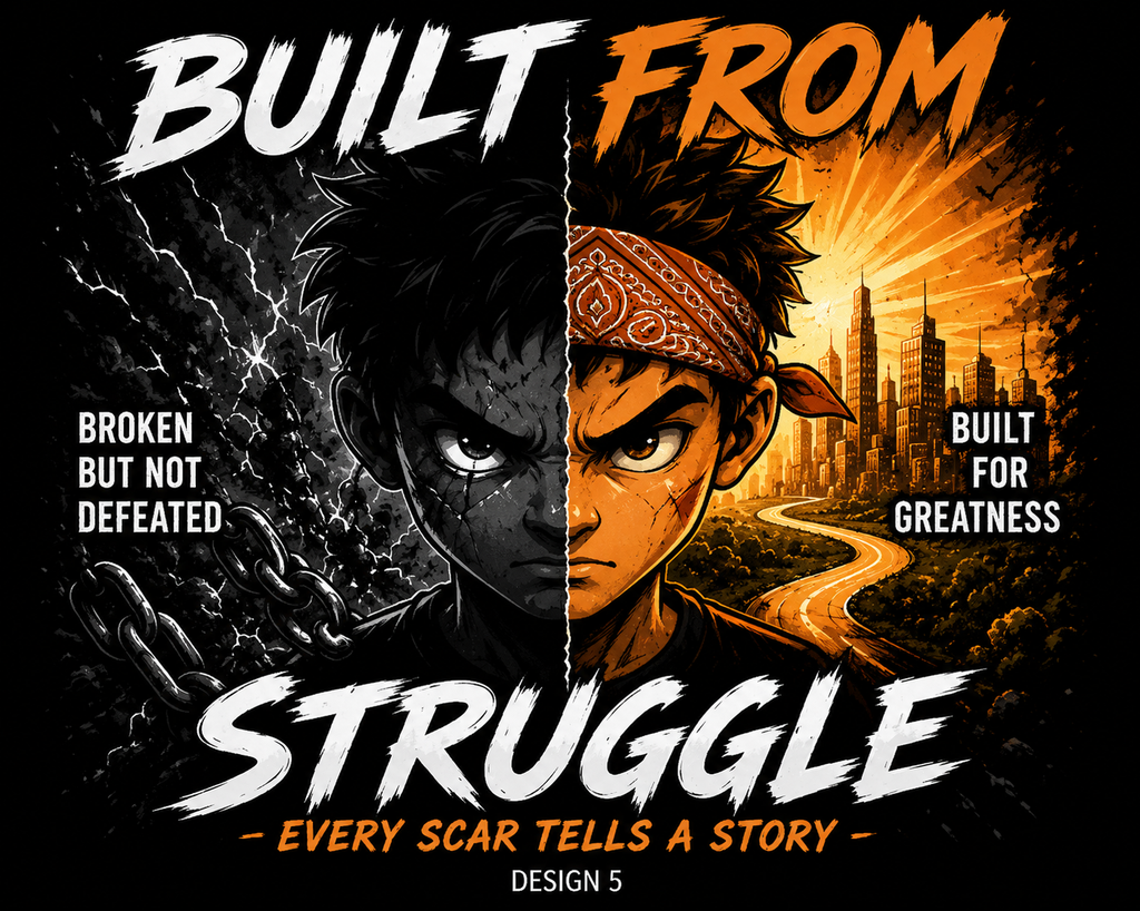 Built From Struggle – Design 14 T-Shirt