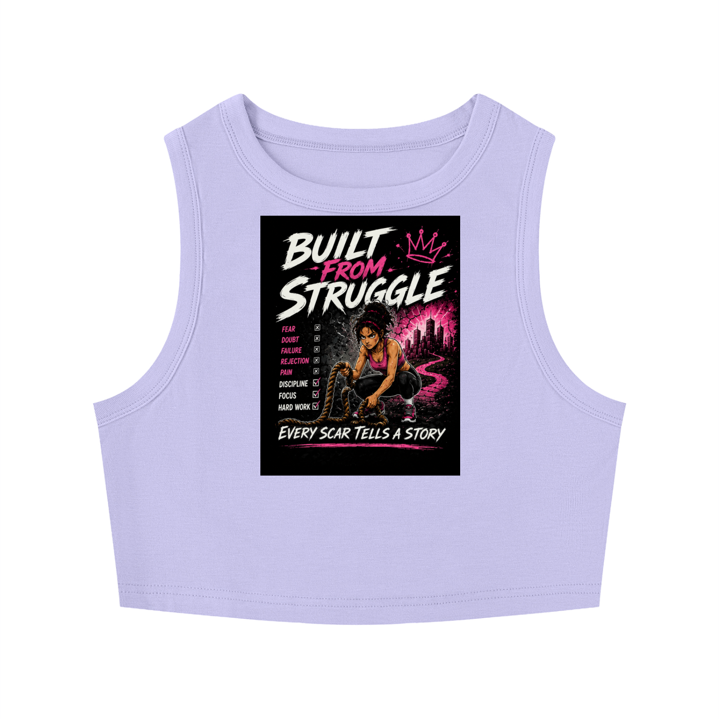 Women's Tight Crewneck Crop Tank Top